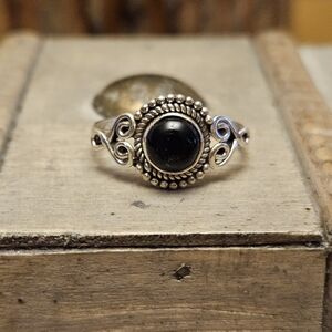 Sterling Silver Onyx Ring